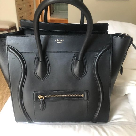 CELINE LEATHER TOTE - Picture 1 of 5